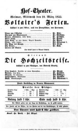 Die Hochzeitsreise