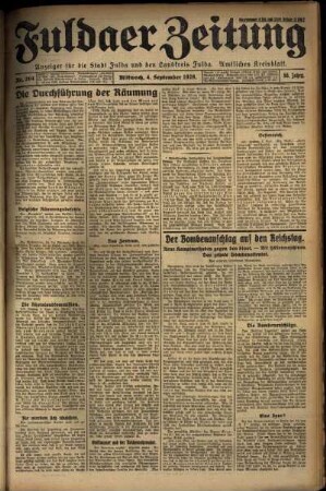 Ausgabe vom Mittwoch, den 04. September 1929.