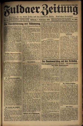 Ausgabe vom Mittwoch, den 04. September 1929.
