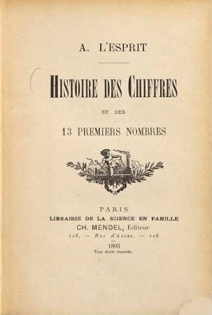Histoire des Chiffres et des 13 premiers Nombres