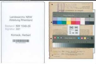 Entnazifizierung Herbert Korneck , geb. 09.12.1900 (Beamter)