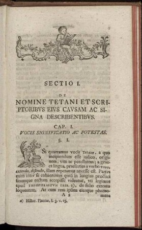 Cap. I. Vocis Significatio Ac Potestas. - Cap. II. Scriptores Graeci Et Latini.