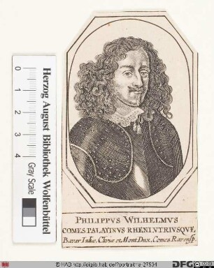 Bildnis Philipp Wilhelm, 1653 Pfalzgraf zu Neuburg, 1685 Kurfürst von der Pfalz