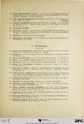 F. Textilien (Nr. 557-599)