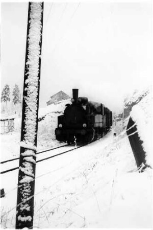 Gammertingen, beim Hummelberg, Lok 21, Güterzug 305