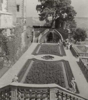 Würzburg. Festung Marienberg. Fürstengarten (um 1650)