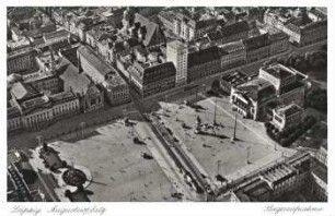 Leipzig: Augustusplatz, Fliegeraufnahme