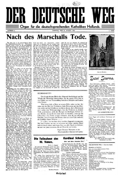 Titelseite einer Zeitung