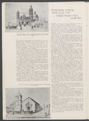 Tercera época, siglo XVIII y XIX, desde el año 1778 hasta 1807