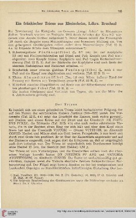 18: Ein fränkischer Triens aus Rheinsheim, Ldkrs. Bruchsal