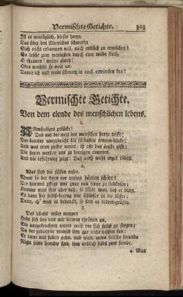 Vermischte Getichte.
