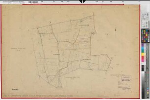 Olfen (Olfen), Flurbereinigung Vinnum, Bl. 5 Zuteilungskarte Olfen Stadt Flur 17