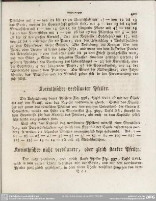 Korinthischer verdünnter Pfeiler
