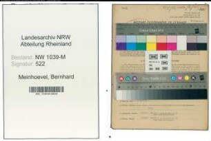 Entnazifizierung Bernhard Meinhoevel , geb. 04.11.1885 (Bahnbeamter)