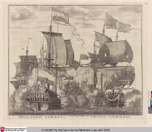 Hollandse Admiraal; Franse Admiraal [Holländisches und Französisches Admiralsschiff]