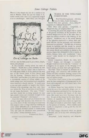 Awards in the title-page competition