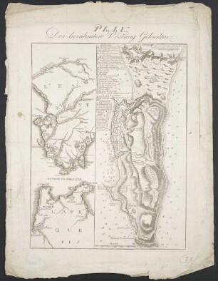 Plan Der berühmten Vestung Gibraltar
