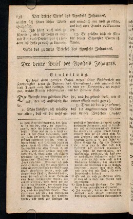 638-639, Der dritte Brievf des Apostels Johannes