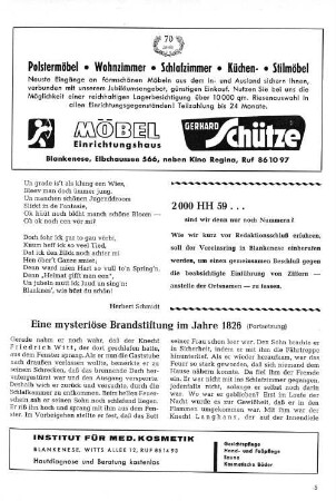 Eine mysteriöse Brandstiftung im Jahre 1826 : (Fortsetzung)