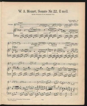 Violine und Klavier[, KV 60]