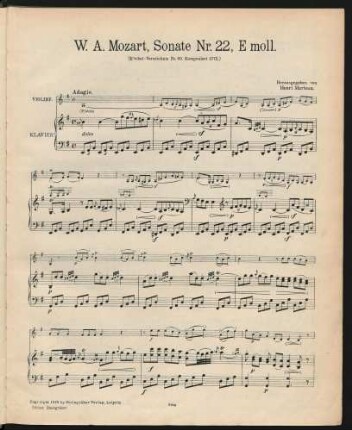 Violine und Klavier[, KV 60]