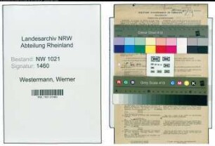 Entnazifizierung Werner Westermann , geb. 20.04.1909 (Former)