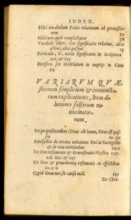 Variarum Quaestionum simplicum et coniunctarum explicationes, Item dilutiones falsarum ratiocinationum.