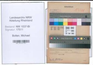 Entnazifizierung Michael Bolten , geb. 23.02.1904 (Betriebsassistent)