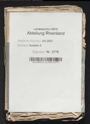 Abschriften von Urkunden der Vereinigung des Kölner Klerus gegen alle Übergriffe; Gravamina des Kölner Klerus gegen den Kölner Rat:; Verbot Kurfürst Hermanns IV. an den Kölner Klerus, dem Rat Schatzungsgelder zu zahlen; Mandat Kaiser Karls V.; Gebrechen des Domkapitels
