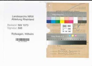 Entnazifizierung Wilhelm Rollwagen , geb. 18.06.1885 (Kaufmann)