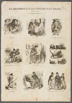 La Grammaire illustrée par Cham. Quatrième lecon.