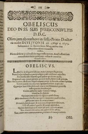 Obeliscus