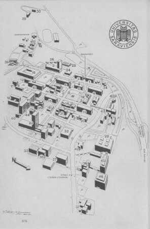 Lageplan Campus Saarbrücken