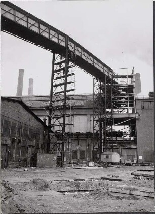 Kohleumschlageinrichtung, Montage Bandbrücke Gbf 51