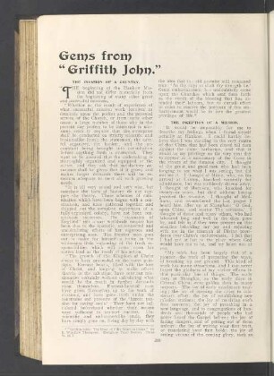 Gems from "Griffith John."
