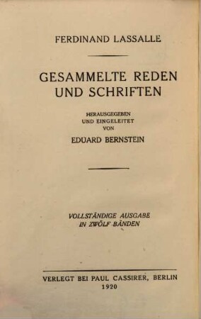 Gesammelte Reden und Schriften, 7. Die Philosophie Herakleitos des Dunklen von Ephesos ; 1