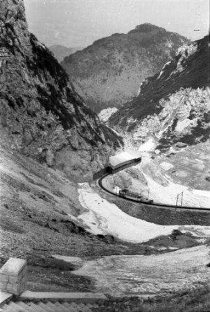 Bayrischzell: Schleife der Wendelsteinbahn