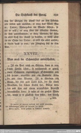 XXVIII. Man muß die Scheichler unterscheiden