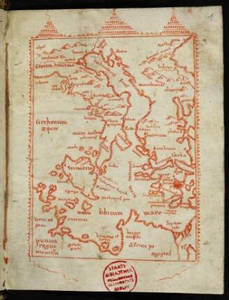 Karte von Italien, Griechenland und Nordafrika (Nachtrag)