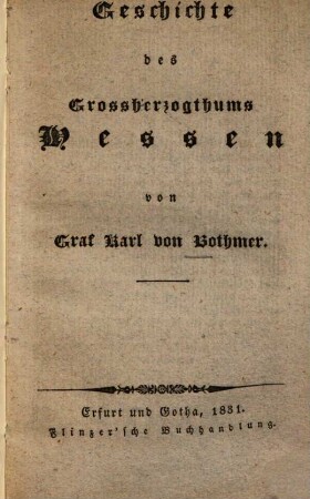 Geschichte des Grossherzogthums Hessen