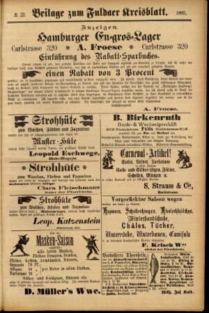 Zweite Ausgabe vom Donnerstag, den 21. Februar 1895.