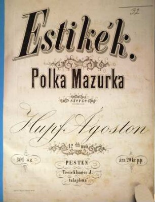 Estikék : polka mazurka