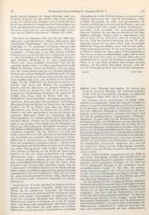 226-227 [Rezension] Hollweg, Arnd, Theologie und Empirie