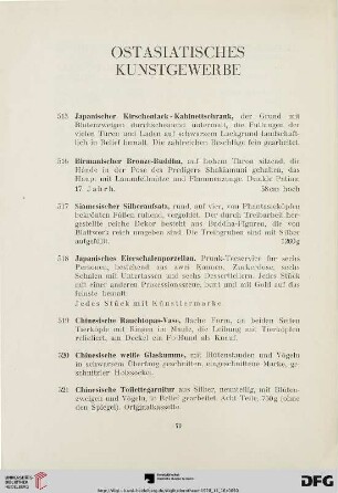 Ostasiatisches Kunstgewerbe (Nr. 515-552)