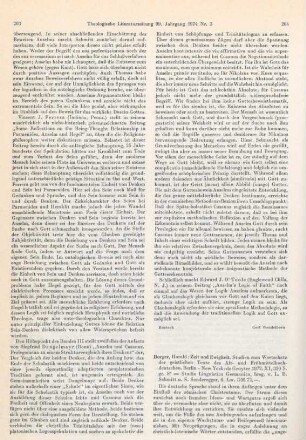 204-207 [Rezension] Burger, Harald, Zeit und Ewigkeit