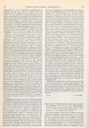204-207 [Rezension] Burger, Harald, Zeit und Ewigkeit