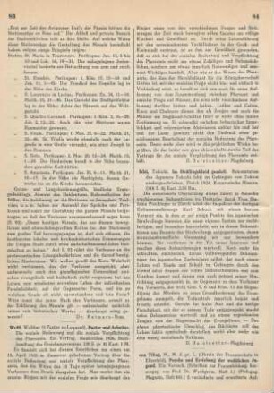 84-85 [Rezension] Tiling, Magdalene von, Psyche und Erziehung der weiblichen Jugend