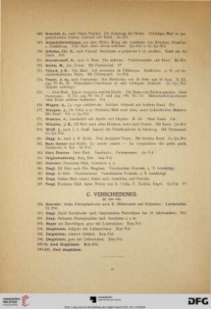 Verschiedenes (Nr. 390-400)
