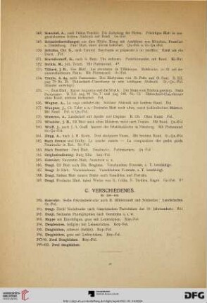 Verschiedenes (Nr. 390-400)
