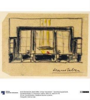 Berlin-Mitte, Umbau "Hausleben" - Versicherungsgebäude, Dorotheenstraße 31, Innenraum, Aufriss